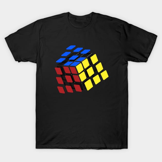Stickers Flying - Rubik's Cube Inspired Design for people who know How to Solve a Rubik's Cube T-Shirt by Cool Cube Merch
